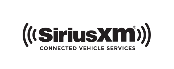 Black version of SiriusXM Connected Vehicle Services logo