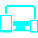 icon of various mobile devices and computers indicating Creative Design